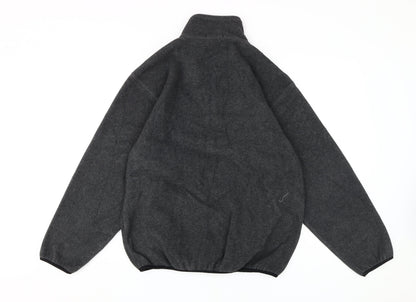 Giordano Men's Grey 1/4 Zip Fleece Jacket M