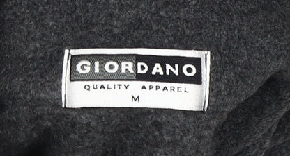 Giordano Men's Grey 1/4 Zip Fleece Jacket M