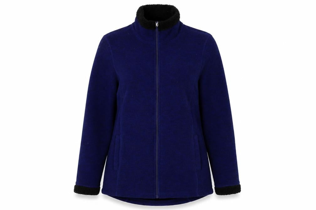 32 Degrees Women's Blue Jacket, Size M, Full Zip Mid-Length