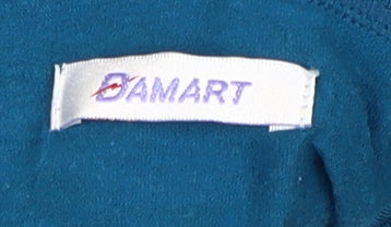 Damart Women's Blue Cowl Neck Top, Size L