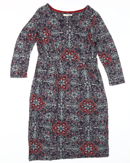 White Stuff Women's Floral Knee Length Shift Dress