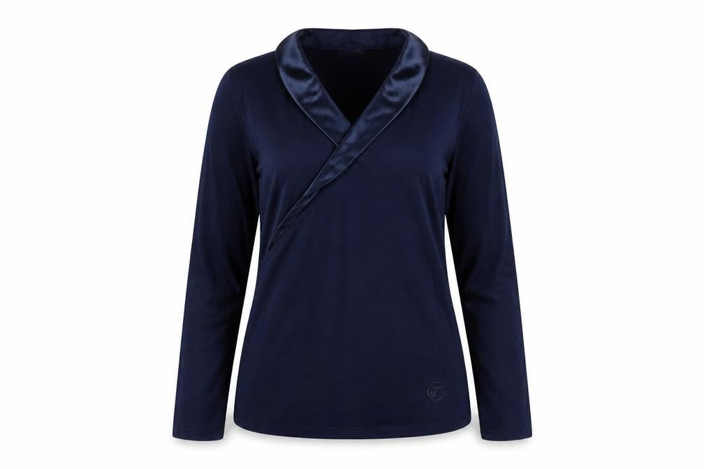 Temperley London Women's Blue Blouse, Size M, Long Sleeve