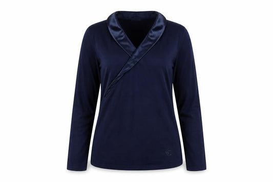 Temperley London Women's Blue Blouse, Size M, Long Sleeve