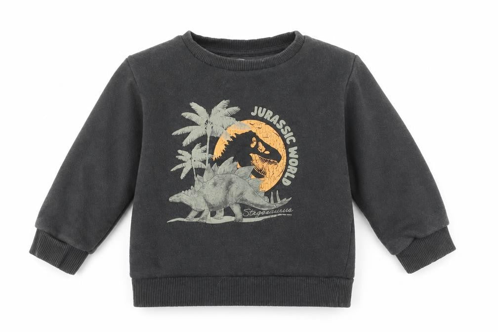 Jurassic World Black T-Shirt 12-18M Unisex Long Sleeve