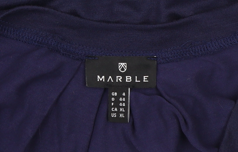 Marble Women's Blue Sleeveless Tank Top Size 16