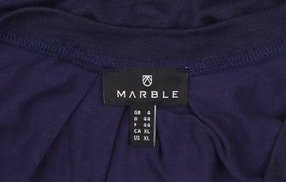 Marble Women's Blue Sleeveless Tank Top Size 16