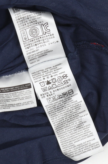 Levi's Men's Blue Small T-Shirt, Graphic Print