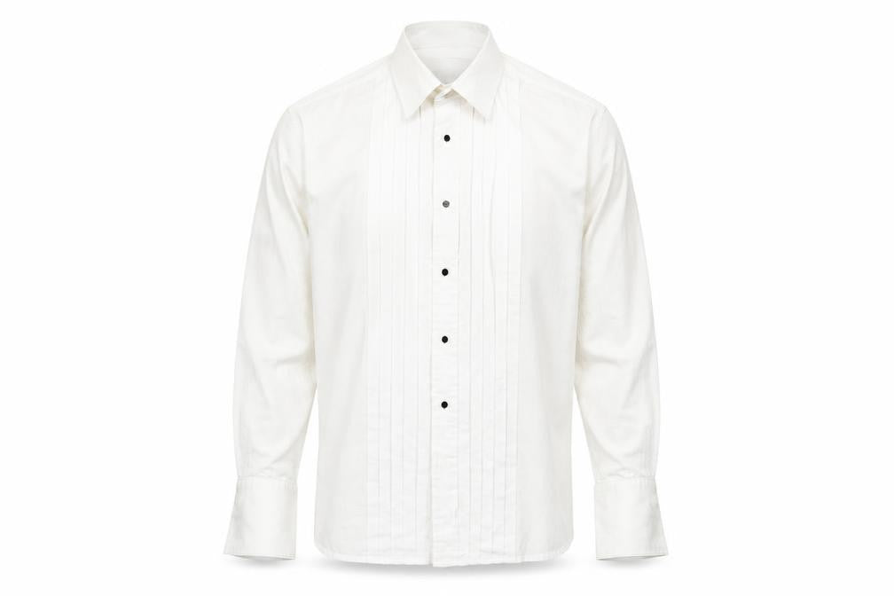 Moss Bros Men's White 15.5 Button-Up Casual Shirt
