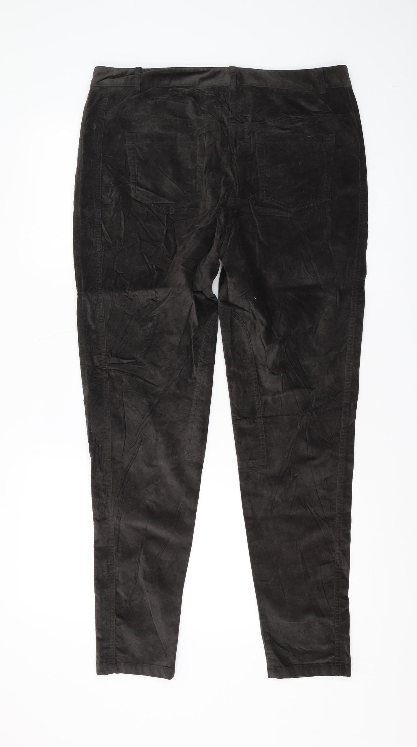 Laura Ashley Black Women's Jeans, Size 14, Ankle Zip