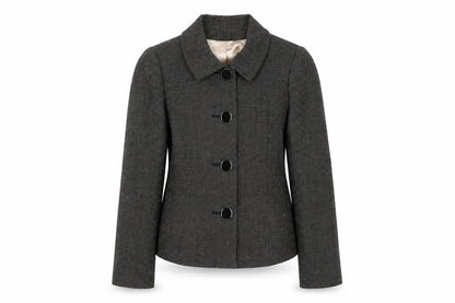 Planet Women’s Black Tweed Blazer, UK 12, Business