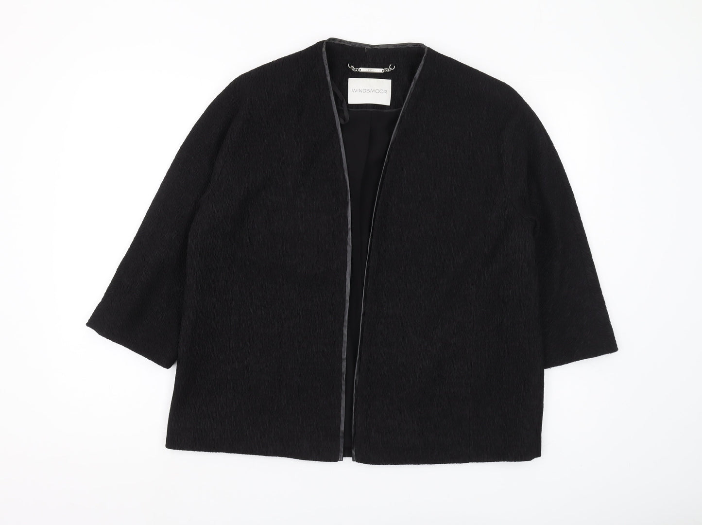Windsmoor Women's Black Cape UK 12 Casual Formal