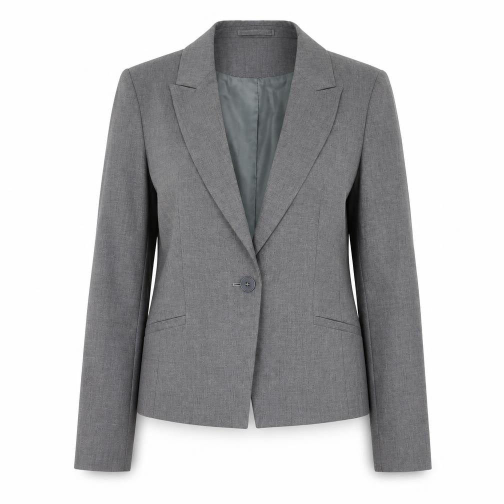 Jaeger Women's Grey Trouser Suit Blazer UK 12