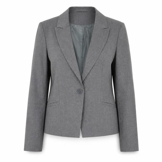 Jaeger Women's Grey Trouser Suit Blazer UK 12