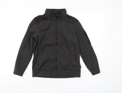 Additional front view of Regatta boys’ black basic jacket 9-10 years outdoor casual