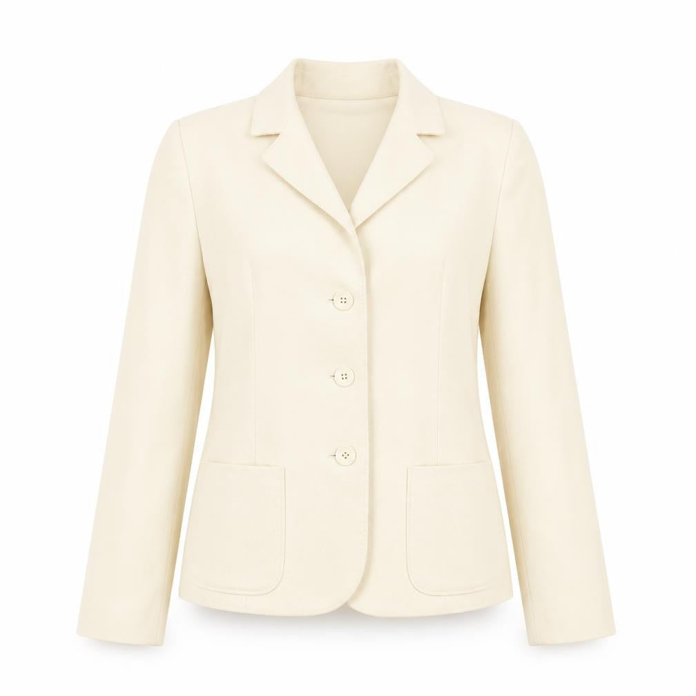 Windsmoor Ivory Blazer Women Size 12 Classic Lined