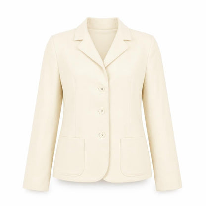 Windsmoor Ivory Blazer Women Size 12 Classic Lined