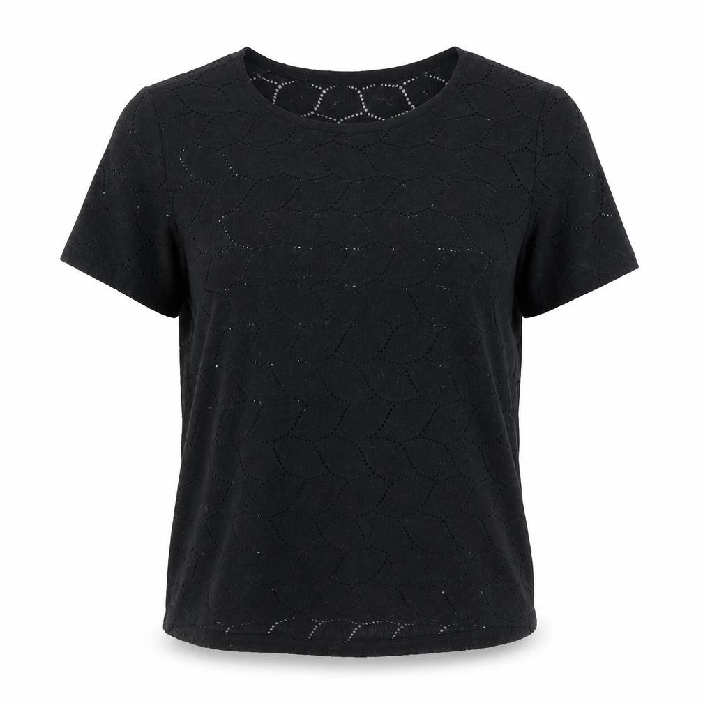 Jacqueline de Yong Women's Black T-Shirt Size M