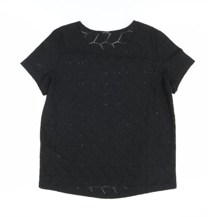 Back view of Jacqueline de Yong Women's Black T-Shirt, size M