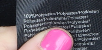 Close-up detail of Jacqueline de Yong Women's Black T-Shirt, size M