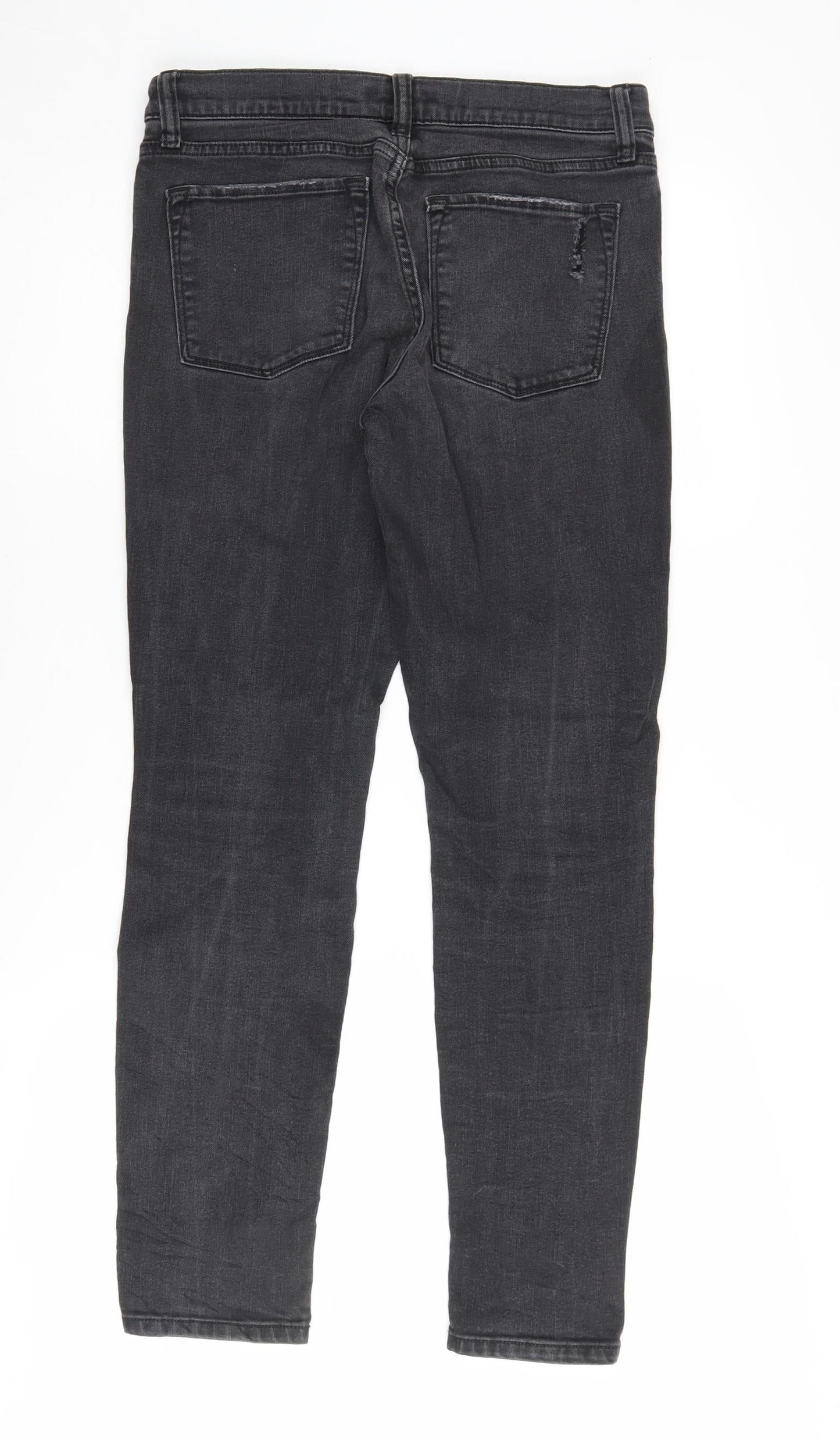 Banana Republic Women's Black Skinny Distressed Jeans Size 10