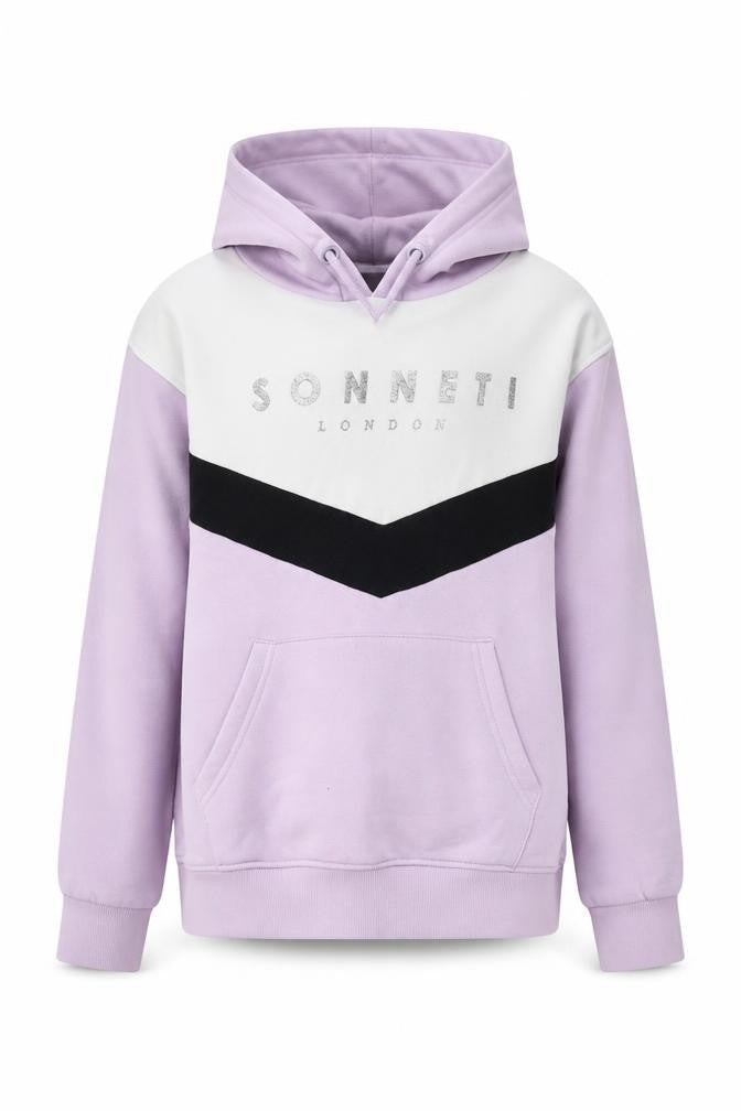 Sonneti Girls Purple Logo Hoodie, Size 10-11 Years