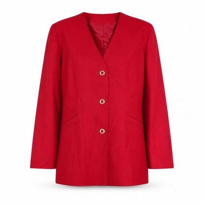 Eastex Women's Red Suit Jacket, Size 14, Business Style
