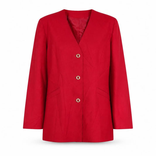 Eastex Women's Red Suit Jacket, Size 14, Business Style