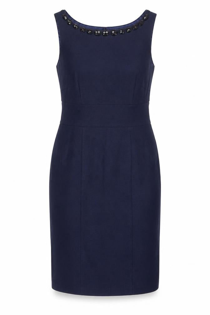 Laura Ashley Women's Blue Sheath Dress Size 10