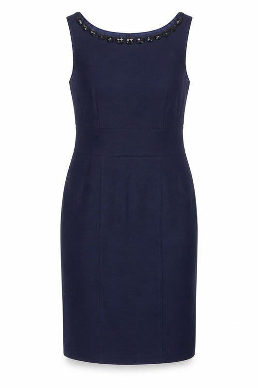 Laura Ashley Women's Blue Sheath Dress Size 10