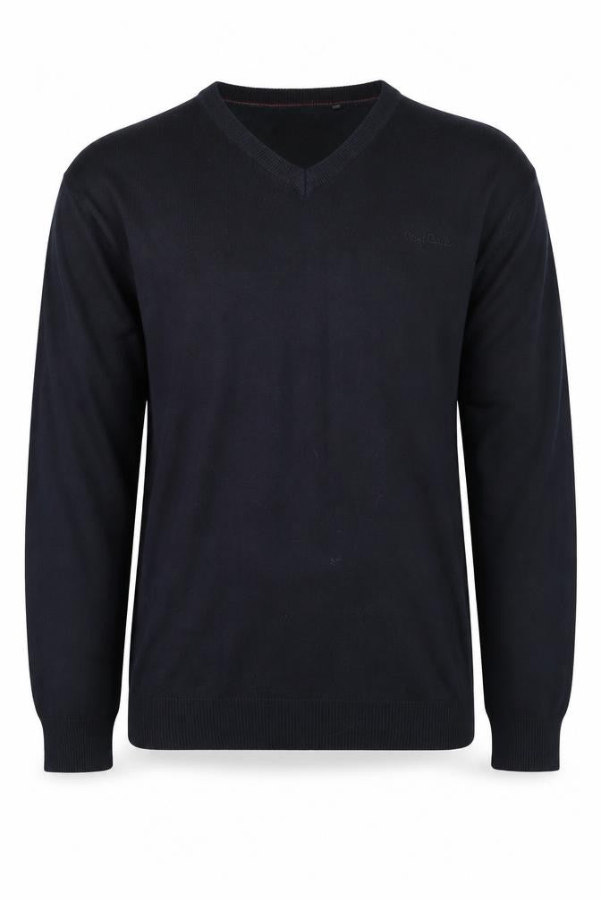Pierre Cardin Men's Black L V-Neck Pullover Jumper
