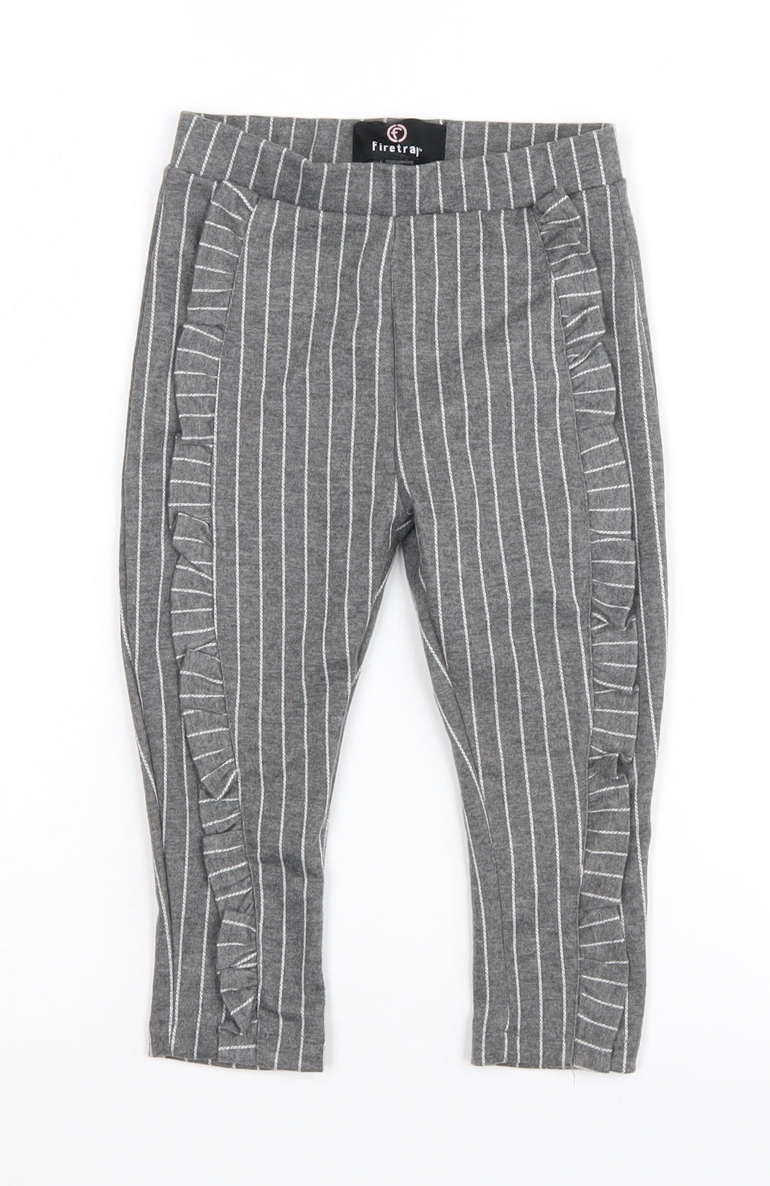 Firetrap Girls Grey Pinstripe Cropped Trousers 2-3 Years