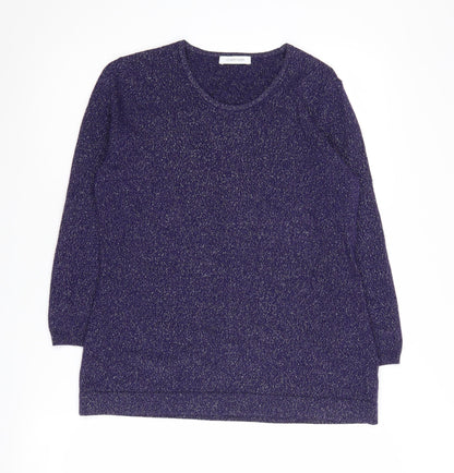 Windsmoor Women's Purple Pullover Jumper Size S