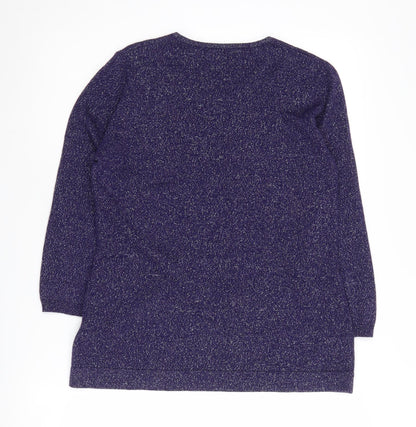 Windsmoor Women's Purple Pullover Jumper Size S