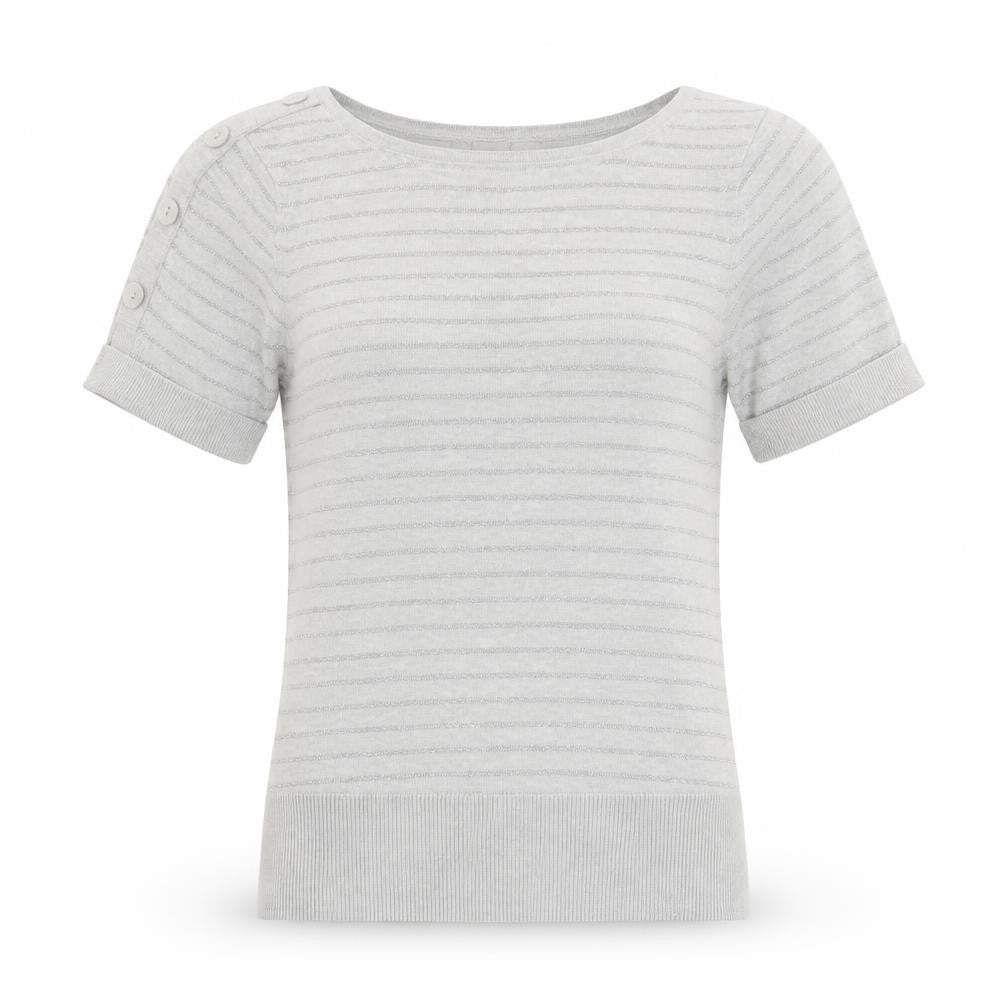 Jasper Conran Women's Grey Striped Pullover, Size 10