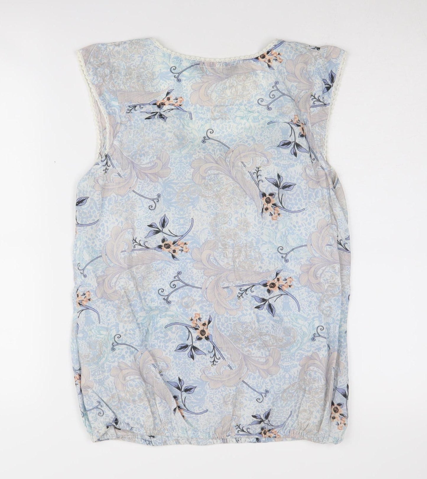 Dorothy Perkins Women's Blue Floral Blouse Size 12