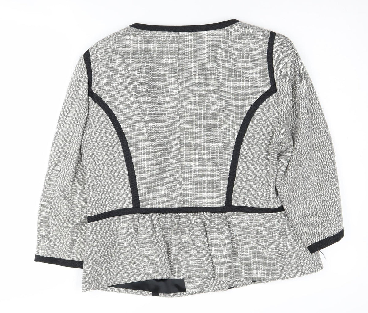 Viyella Women's Grey Petites Blazer Check Size 14