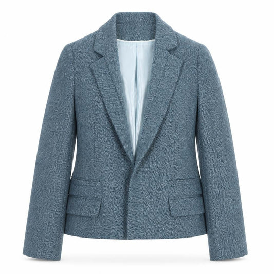 Long Tall Sally Women's Grey Wool Blazer Size 12