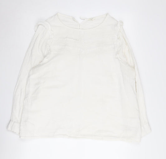 Hush Women’s White Cotton Blouse Size 16