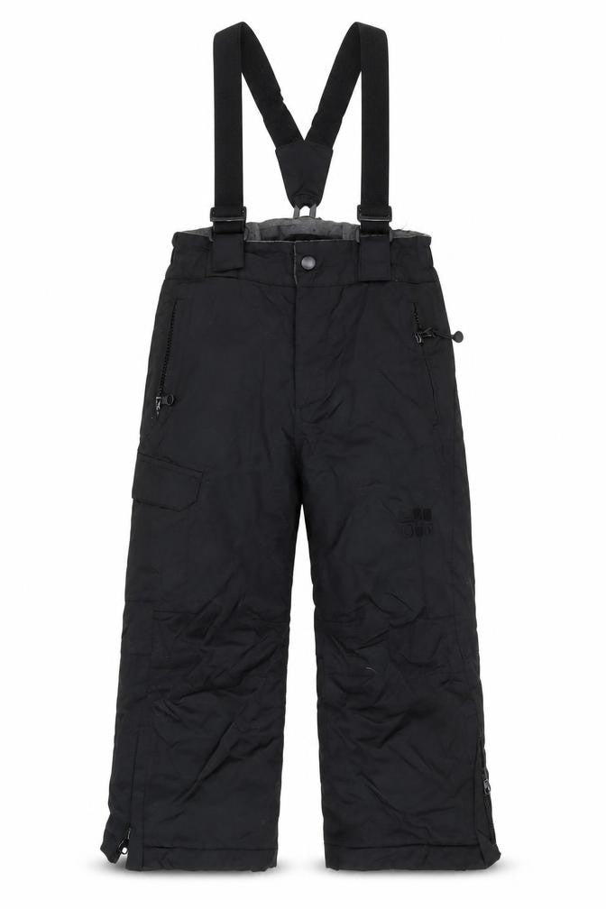 Polochon Boys Black Snow Pants, 4 Years, Winter Activewear