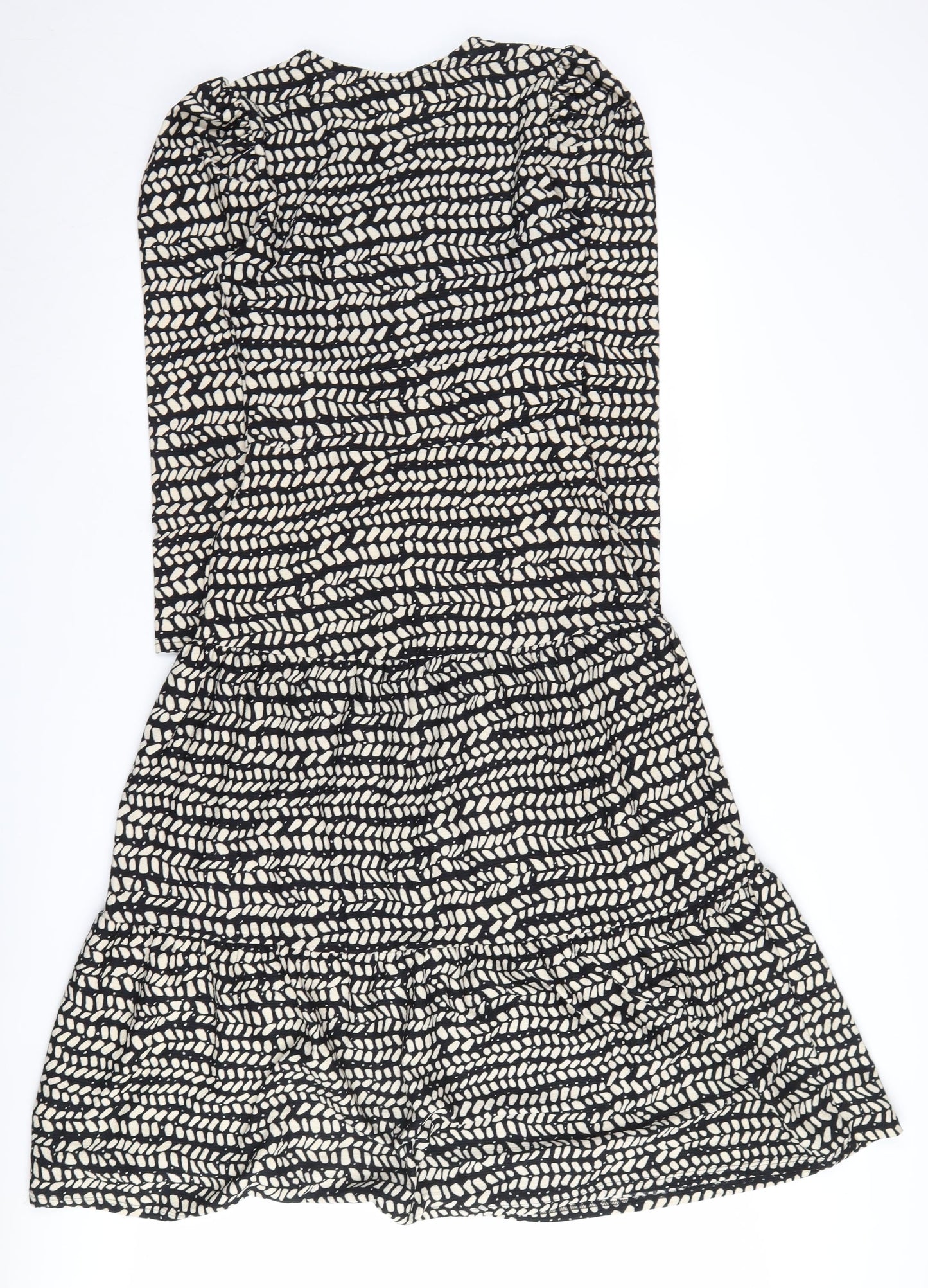 Topshop Women’s Black Fit & Flare Dress Size 6