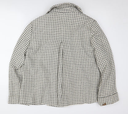 Back view of Alex & Co. Women's Black Check Jacket, size 16