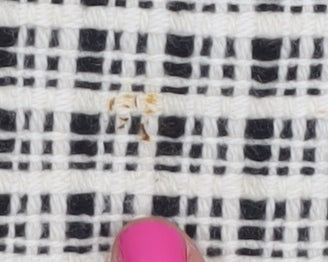 Brand and care label for Alex & Co. Women's Black Check Jacket, size 16