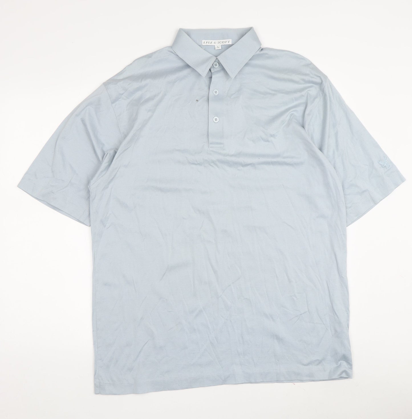 Lyle & Scott Blue Men's Polo Shirt - Size L