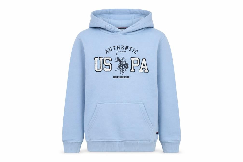 U.S. Polo Assn. Boys Blue Hoodie - Pullover, Size 10-11