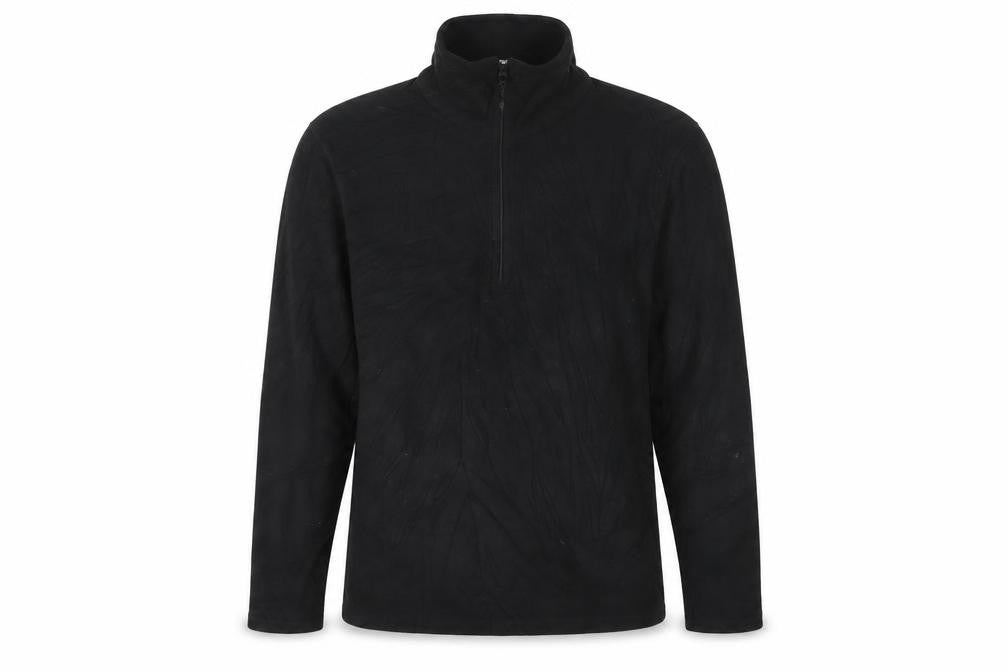 Mountain Warehouse Men's Black High Neck Pullover Sweatshirt - L