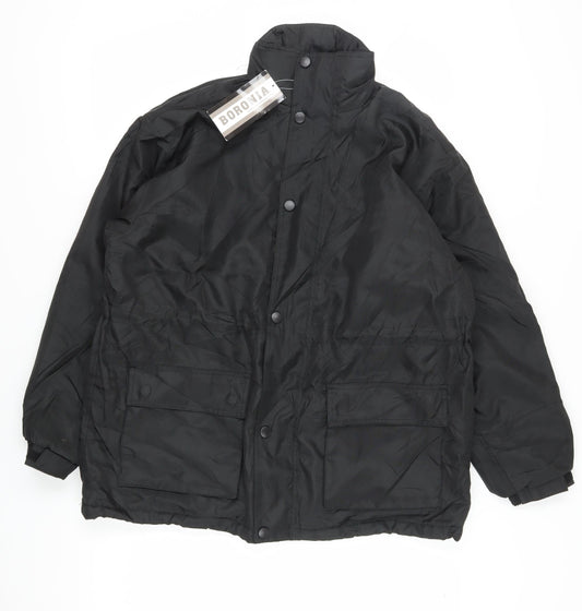 Boronia Men's Black Mid-Length Jacket M