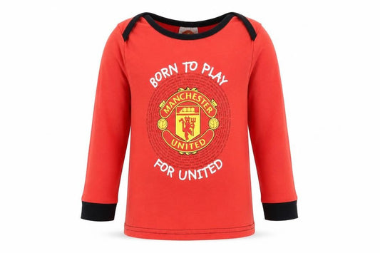 Manchester United Unisex Baby Red T-Shirt 18-24M Logo