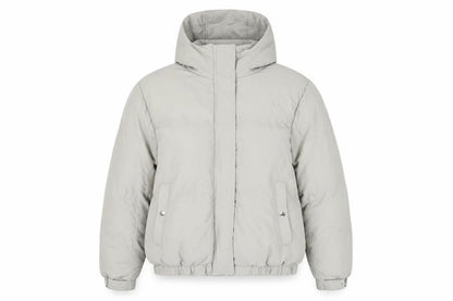 Brave Soul Women's Beige Hooded Puffer Jacket Size 16