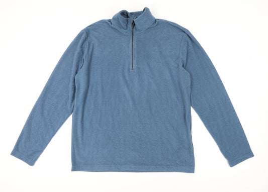 Regatta Men's Blue 1/4 Zip Sweatshirt L
