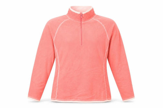 Mountain Warehouse Women's Pink 1/2 Zip Fleece Sweatshirt Size 14